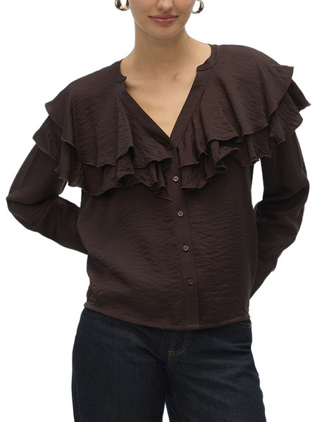 Vero Moda Γυναικείο Χειμερινό Top Σοκολατί 10335464