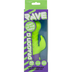 CalExotics Rave Rabbit Vibrator Δονητής Rabbit με Τηλεχειριστήριο Πράσινος