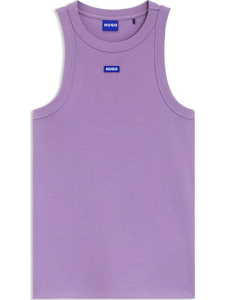 Hugo Boss Γυναικείο Καλοκαιρινό Top Ριπ Μωβ 50508857-521