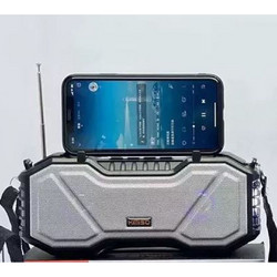 Kimiso KMS-137 Ηχείο Bluetooth 10W με Ραδιόφωνο Ασημί