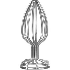 Guilty Toys Metallic Medium Πρωκτική Σφήνα 8cm Ασημί