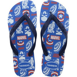 Havaianas Top Marvel Logomania Ανδρικές Σαγιονάρες Αντιολισθητικές Μπλε 4146953-3847