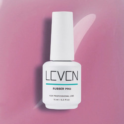 Leven Dusty Pink Rubber Base Ημιμόνιμο Βερνίκι Νυχιών 15ml