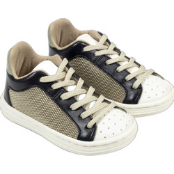 Babywalker Βαπτιστικά Sneakers για Αγόρι Υφασμάτινα Ανατομικά Navy Μπλε Πράσινο Mint BS3063