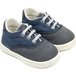 Babywalker Βαπτιστικά Sneakers για Αγόρι Δερμάτινα Ανατομικά Μπλε PRI2087