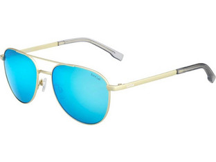 Bolle 12539 Γυαλιά Ηλίου Aviator Μεταλλικά Ασημί με Μπλε Φακό