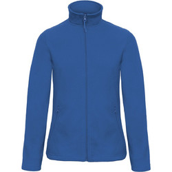 B & C Γυναικεία Ζακέτα Fleece Μακριά με Φερμουάρ Μπλε FWI51-230