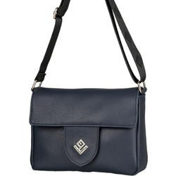Lovely Handmade Γυναικείο Τσαντάκι Χιαστί από Δερματίνη Navy Μπλε με Ιμάντα 17IR-SD-23
