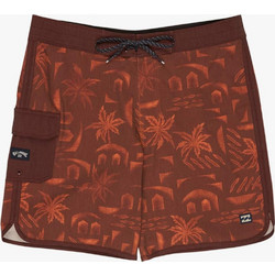 Billabong Pro 17.5'' Ανδρικό Μαγιό Βερμούδα με Σχέδια Καφέ EBYBS00125-BSD1