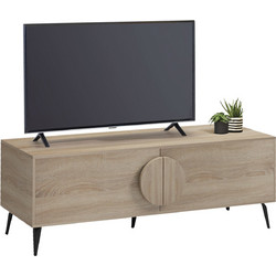 FreeBox Έπιπλο Τηλεόρασης Ξύλινο Sonoma Μ140xΠ35.5xΥ51cm FB918369.01