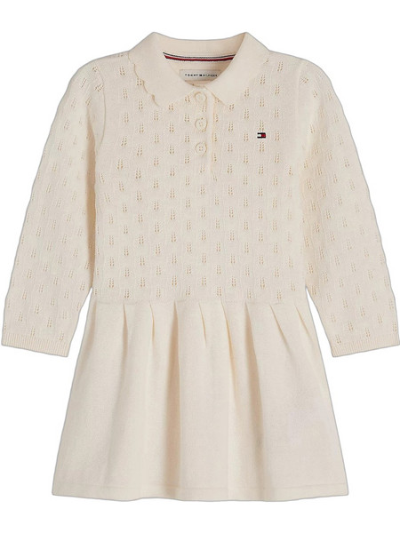 Tommy Hilfiger Παιδικό Φόρεμα Μάλλινο Μπεζ KN0KN02261-YA8