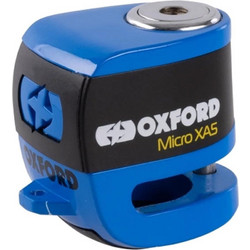 Oxford Quartz XA5 Κλειδαριά Δισκόφρενου Μηχανής 5.5mm με Συναγερμό Μπλε