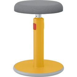 Leitz Stand Cosy Σκαμπό Γραφείου Παιδικό Γκρι Κίτρινο 114625