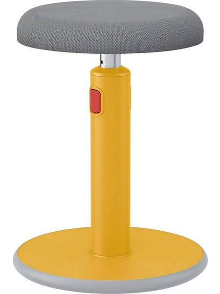 Leitz Stand Cosy Σκαμπό Γραφείου Παιδικό Γκρι Κίτρινο 114625
