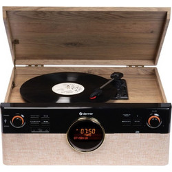 Denver MRD-180 Πικάπ Βαλιτσάκι με Ηχεία USB Brown