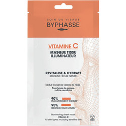 Byphasse Vitamin C Illuminating Sheet Μάσκα Προσώπου για Αντιγήρανση Ενυδάτωση & Λάμψη 18ml