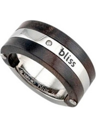 Bliss Δαχτυλίδι Βεράκι από Ατσάλι Ασημί με Διαμάντι K11468