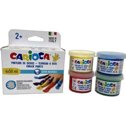 Carioca Superwashable Σετ Δακτυλομπογιές 4x50ml 10343173