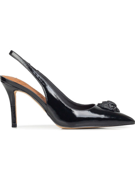 Kurt Geiger Γόβες Slingback Λουστρίνι με Τακούνι Στιλέτο Μαύρες 3747000309