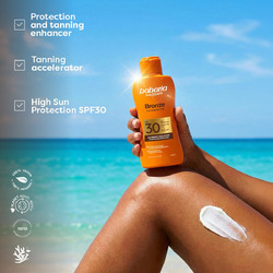 Babaria Sun Lovers Bronze Αδιάβροχο Γαλάκτωμα Μαυρίσματος Σώματος SPF30 200ml
