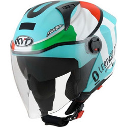 KYT D-city Leopard Replica Multicolor Κράνος Μηχανής Jet 1300gr