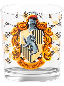 SD Toys Ποτήρι Νερού Γυάλινo Harry Potter Hufflepuff Logo 370ml