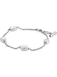 Thomas Sabo Γυναικείο Βραχιόλι Αλυσίδα από Ασήμι 925 με Πέρλα A2189-082-14
