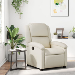 vidaXL Πολυθρόνα Relax Ανακλινόμενη Δερματίνη Μπεζ 3205445