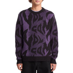 Volcom Ανδρική Πλεκτή Μπλούζα Μωβ Μαύρη A0732502-BLK