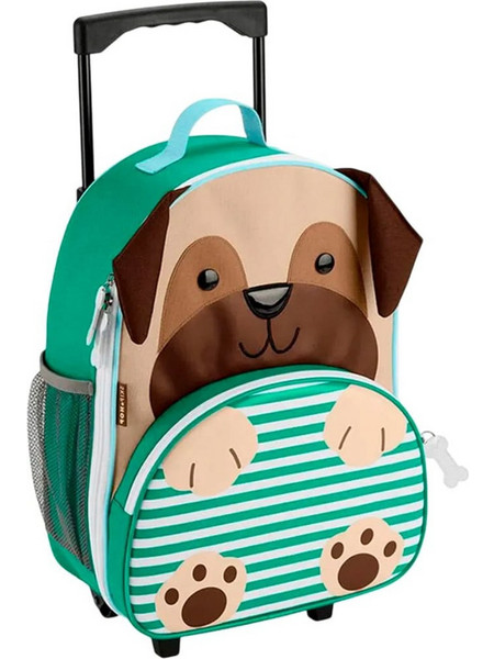 Skip Hop Zoo 9R161410 Παιδική Βαλίτσα Καμπίνας 40.6x30.5x14cm με 2 Ρόδες Πράσινη