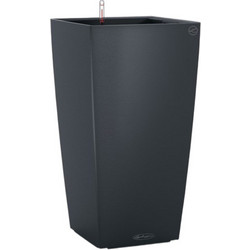Lechuza Cubico Color 30 Αυτοποτιζόμενη Γλάστρα Εσωτερικού Χώρου Τετράγωνη Πλαστική Ανθρακί 29.5x29.5x56.5cm 13138