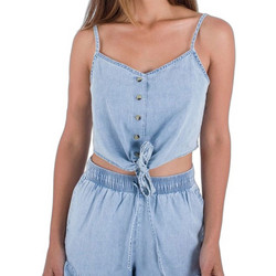 Hurley Γυναικείο Καλοκαιρινό Crop Top Τζιν Γαλάζιο HDU001W4-BLU