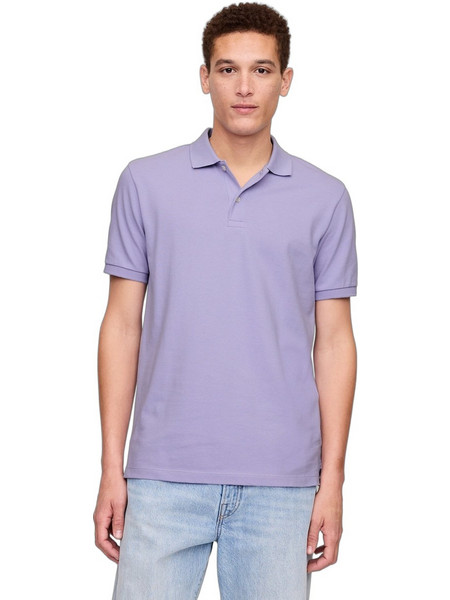Gap Ανδρική Μπλούζα Polo Κοντομάνικη Μωβ 550531073