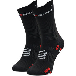 Compressport Pro Racing Ανδρικές Κάλτσες Ψηλές με Σχέδια Μαύρες 6299-T1-35-38