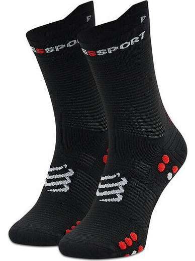 Compressport Pro Racing Ανδρικές Κάλτσες Ψηλές με Σχέδια Μαύρες 6299-T1-35-38
