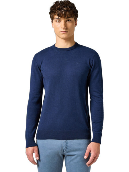 Wrangler Ανδρική Πλεκτή Μπλούζα Navy Μπλε 112357427