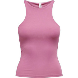 Only Γυναικείο Καλοκαιρινό Top Ριπ Ροζ 1531938417