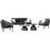 HomeMarkt Driscoll Σετ Σαλόνι Κήπου Αλουμίνιο 5τμχ Ανθρακί HM6473.01