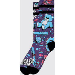 American Socks No Future Ανδρικές Κάλτσες Ψηλές με Σχέδια Μωβ
