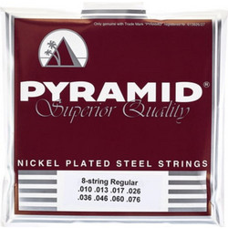 Pyramid 1076-8 Σετ 8 Χορδές Ηλεκτρικής Κιθάρας Nickel Plated Steel 10-76" Normal Tension