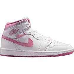 Jordan Air 1 Mid Γυναικεία Sneakers Μποτάκια Λευκά IO0669-100