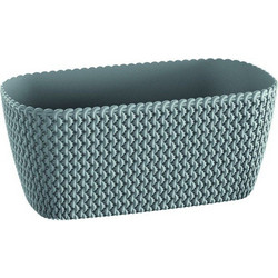 Prosperplast Splofy Case Γλάστρα Οβάλ Πλαστική Γκρι 39.7x18.5x14.5cm DSPC400-405U