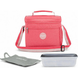 Igloo Square Lunch 9 Can Pink