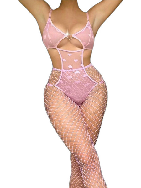 Kinksters Ολόσωμο Καλσόν Διχτυωτό Ροζ 6928048006393