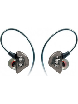 MIPRO E8S MK2 Ακουστικά Ψείρες In-Ear Μαύρα Διαφανή