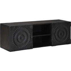 vidaXL Έπιπλο Τηλεόρασης Μασίφ Ξύλο Μ105xΠ30xΥ35cm 42020086