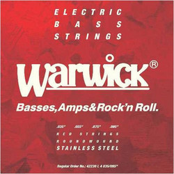 Warwick Red Label Σετ 4 Χορδές Ηλεκτρικού Μπάσου Stainless Steel 35-95" Light Tension