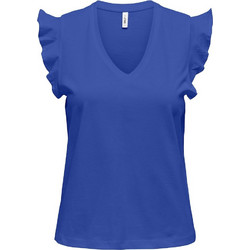 Only Γυναικείο Καλοκαιρινό Top Βαμβακερό Royal Blue 15252469