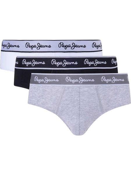 Pepe Jeans Ανδρικά Σλιπ Βαμβακερά 3Pack PMU10970-933