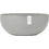 Ecopots Sofia Big 43 Γλάστρα Στρογγυλή Πλαστική Λευκή Γκρι 40.5x17.5cm 31819-4646